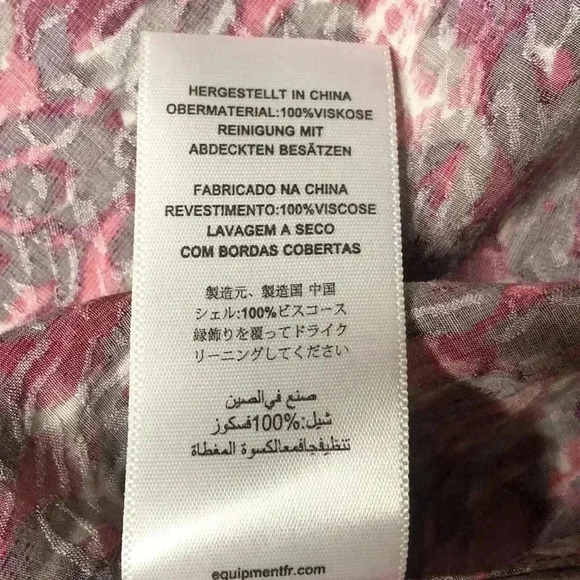 Equipment Button Down Shirt Long Sleeves Collared - Picture 11 of 11